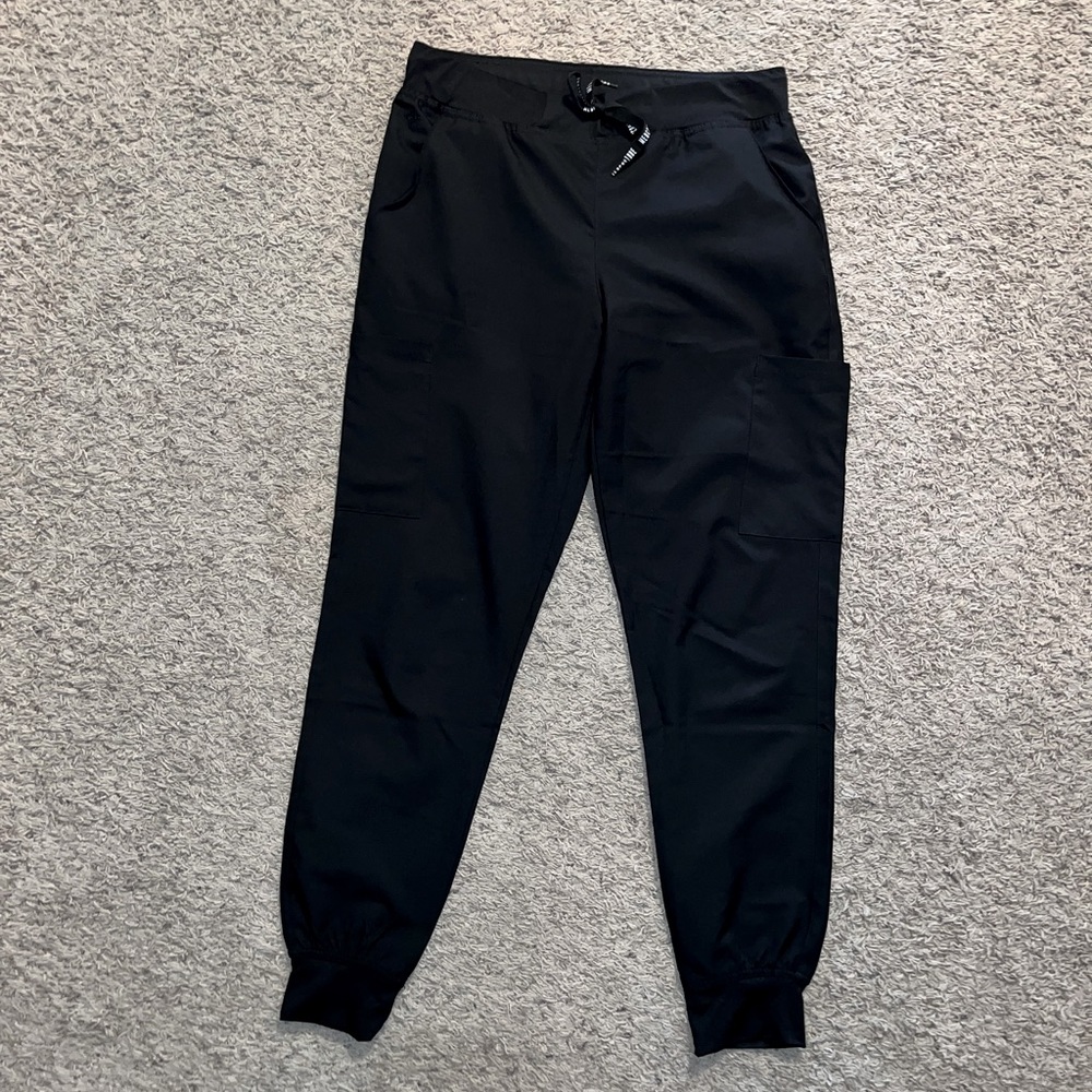 Black Jogger Scrub Pants